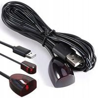 PRZEDŁUŻACZ IR PRZEKAŹNIK PILOTA DO ZABUDOWY DEKODERA USB HQ 2 m 20-60 KHz