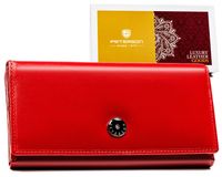 portfel damski skórzany ptn 1680177-ngv-5793 red