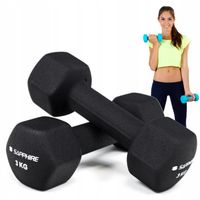 HANTLE NEOPRENOWE hantelki 2x3KG ZESTAW fitness 6kg CIĘŻARKI DO ĆWICZEŃ