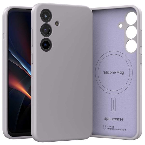 Spacecase Silicone Mag Galaxy S25+ Light Purple zdjęcie 6
