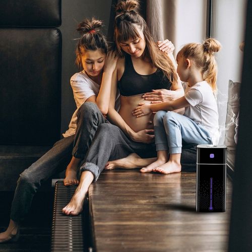 NAWILŻACZ POWIETRZA DYFUZOR ZAPACHOWY AROMATERAPIA LAMPKA LED CZARNY na Arena.pl