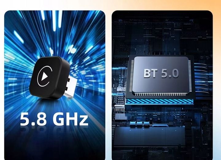 Bezprzewodowy Adapter Mini USB CarPlay do iPhone iOS ANDROID AUTO zdjęcie 3