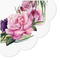 serwetki okrągłe 3-warstwowe wreath 32cm 12 szt.
