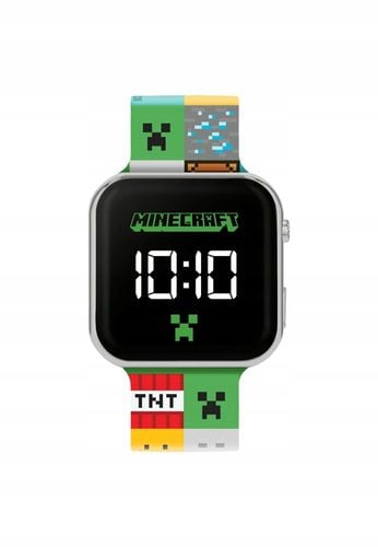 Cyfrowy Zegarek Minecraft z Kolorowym Paskiem na Arena.pl