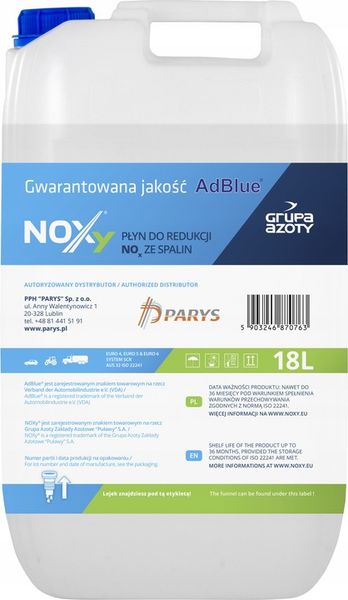 PŁYN NOXY ADBlue 32,5% 18L zdjęcie 9