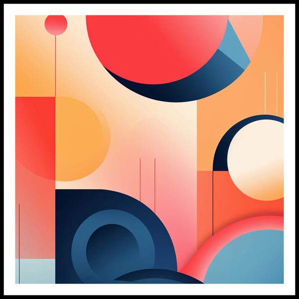 Plakat 70x70cm Geometryczne Marzenia zdjęcie 3