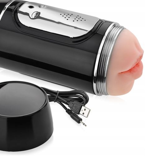 DUŻY MASTURBATOR DLA MĘŻCZYZN 2W1 SZTUCZNA POCHWA I SSĄCE USTA - 18 FUNKCJI na Arena.pl