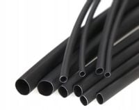 Rurka termokurczliwa | 12,7mm / 6,4mm | czarna