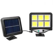 SOLARNY NAŚWIETLACZ LED 6XCOB CZUJNIK RUCHU PIR IP44