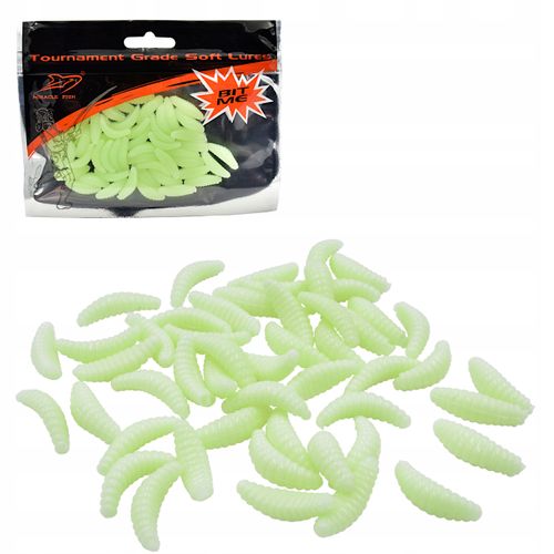 SZTUCZNY robak JAK ŻYWA PRZYNĘTA 50szt GREEN na Arena.pl