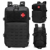 PLECAK WOJSKOWY TAKTYCZNY 45L LASER CUT CZARNY MOLLE MILITARNY TURYSTYCZNY