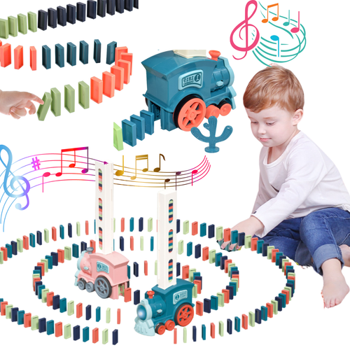 Klocki Domino Interaktywna Lokomotywa Układanie Klocków Budowanie Kaktus na Arena.pl