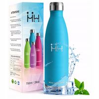 Kubek Termiczny Termos na Kawę Herbatę ze Stali Nierdzewnej Niebieska 750ml