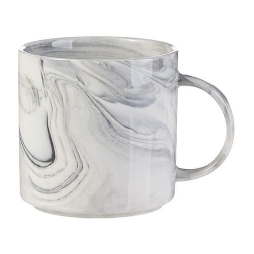 Kubek 350 ml do sublimacji - szary marmur zdjęcie 1
