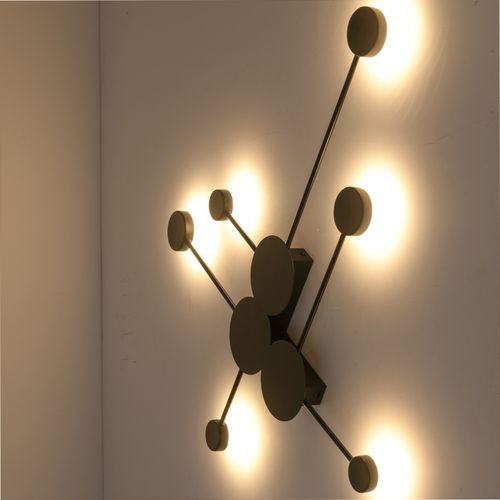Lampa ścienna CLEX - 6 LED czarna 89 cm na Arena.pl