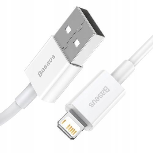 BASEUS KABEL PRZEWÓD USB LIGHTNING DO IPHONE 2.4A BEZPIECZNY MOCNY 1M na Arena.pl