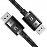 2 x BASEUS KABEL DISPLAYPORT DO DISPLAYPORT 8K 1080P TECHNOLOGIA HDR KABEL