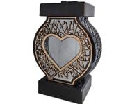 ZNICZ LAMPION NA GRÓB KOŁO DUŻE RTN RAMA SERCE ZŁOTO