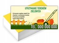 Wizytówki firmowe Foliowane 1000 szt UTRZYMANIE TERENÓW ZIELONYCH