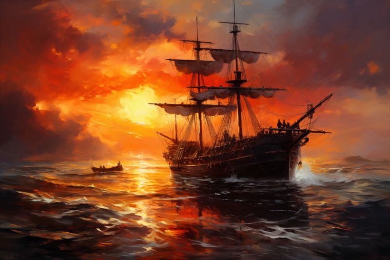 Plakat 60x40cm Ogień na Wodzie zdjęcie 1