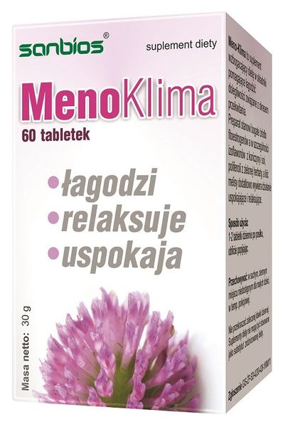 MENOKLIMA 60 Tabletek na Menopauzę i Klimakterium zdjęcie 1
