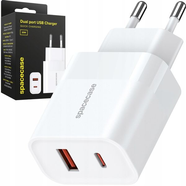 SZYBKA ŁADOWARKA SIECIOWA DO TELEFONU USB USB-C TYP-C 20W 3A UNIWERSALNA zdjęcie 1