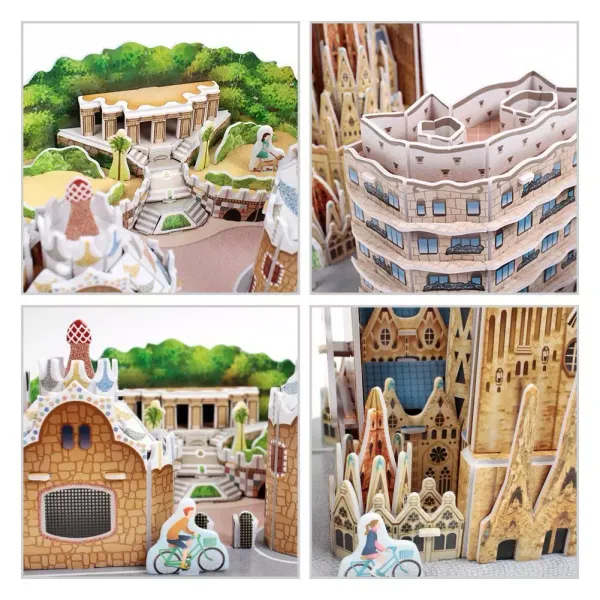 Puzzle 3D 186 elementów. City Line. Barcelona zdjęcie 5