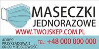 BANER REKLAMOWY 2x1m - Maseczki ochronne rękawice