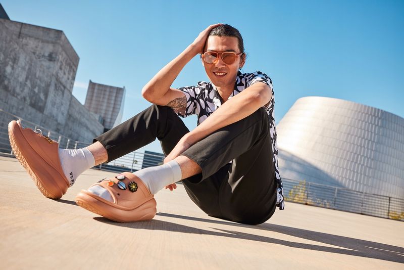 Damskie Klapki Platforma Crocs Crush Slide 39-40 zdjęcie 11