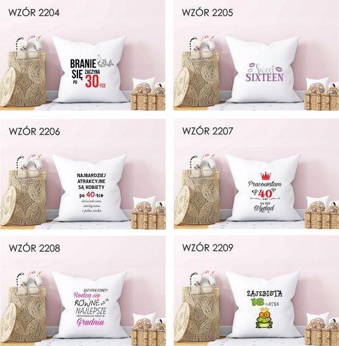 FOTO Poduszka Prezent na urodziny 20 30 40 50 60 na Arena.pl