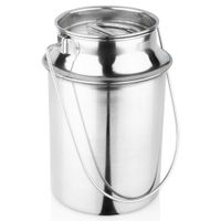 Kanka Stalowa Bańka Konwia Metalowa Pojemnik na Mleko do Mleka Retro 1,9L