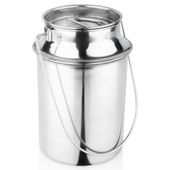Kanka Stalowa Bańka Konwia Metalowa Pojemnik na Mleko do Mleka Retro 1,9L