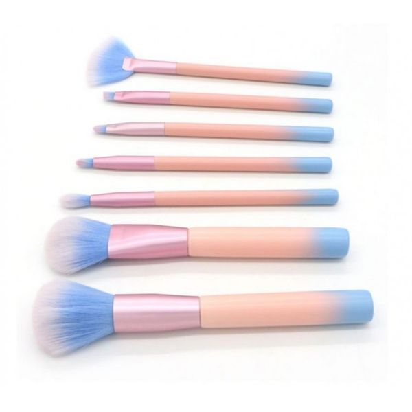 Zestaw 7 Pędzli Do Makijażu W Pudrowych Kolorach Pz10 zdjęcie 8