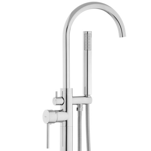 Bateria wannowo prysznicowa wolnostojąca chrom - Yoka na Arena.pl