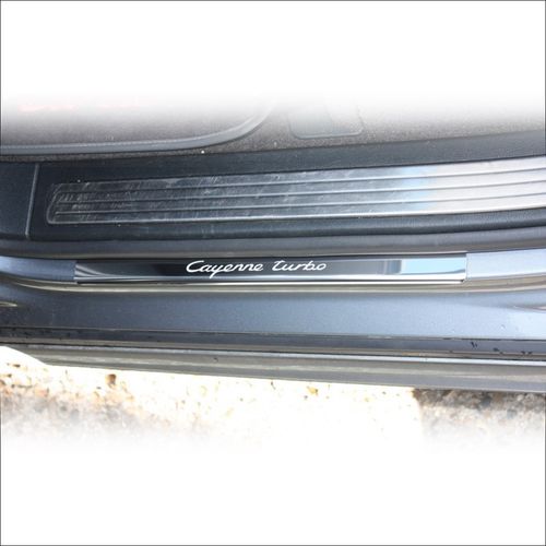 Listwa progowa PORSCHE CAYENNE 955 CAYENNE TURBO Stal nierdzewna 304 połysk na Arena.pl