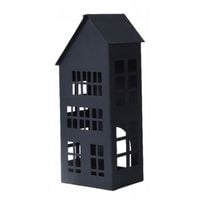 Metalowy domek na tealight - latarnia 25cm