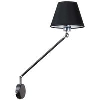 Kinkiet lampa ścienna 21-73891 abażurowa klasyczna na wysięgniku czarna
