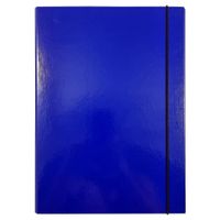 teczka skrzydłowa 2,0 cm z gumką granatowa