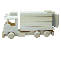 skarbonka drewniana tir   24 x 12 cm.    p510