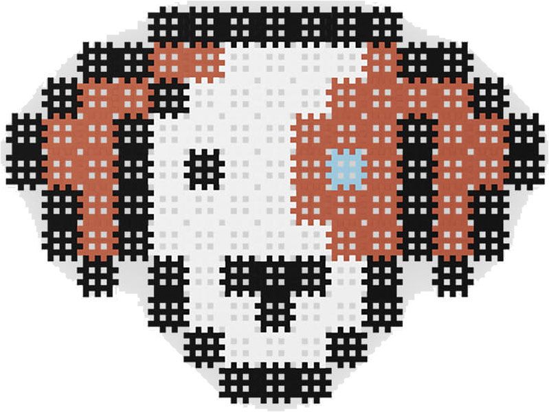 Marioinex Micro Waffle 111 elementów PIESEK - obraz puzzle zdjęcie 7