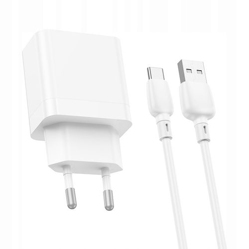 Ładowarka sieciowa (2xUSB - 2,1A, z kablem USB na Typ C) BOROFONE na Arena.pl