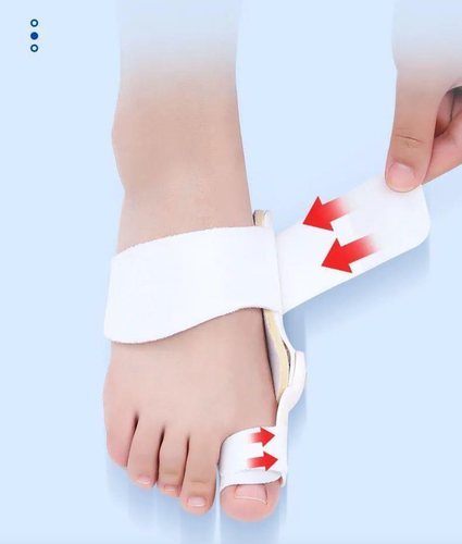 Uniwersalny aparat na haluksy regulowany separator korekcyjny biała orteza na Arena.pl