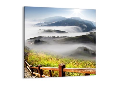 Obraz Na Płótnie - Góry Droga Mgła - 30X30 Cm - Ac30X30-2444 na Arena.pl