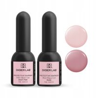 Didier Lab Zestaw: Hybrydowa Fiber Baza UV/LED, Milky Pink + Nude