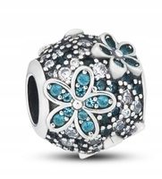 PETERSON srebrna zawieszka CHARMS okrągły koralik 925 prezent na walentynki