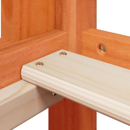 Łóżko z piętrem i daszkiem, woskowy brąz, 80x200 cm na Arena.pl