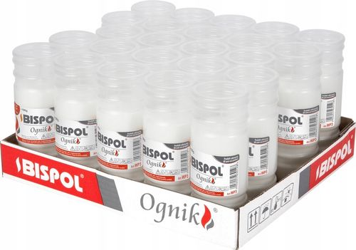 Wkład parafinowy do zniczy Bispol WP3 24 szt. 72 h na Arena.pl