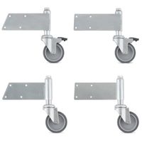 Koła sprężynowe (4 szt.) rolki do drabin magazynowych jednostronnych ALOSS