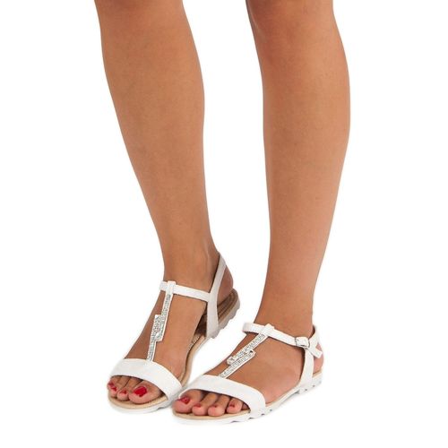Białe płaskie sandały r.41 na Arena.pl