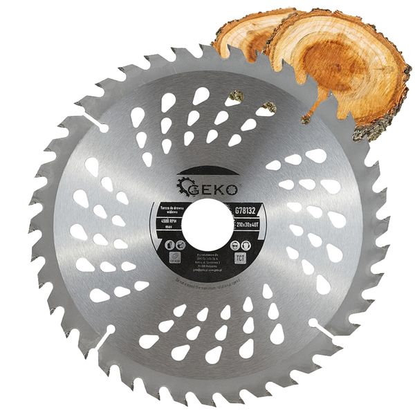 PIŁA TARCZA WIDIOWA DO CIĘCIA DREWNA 210x30 40 ZĘBÓW TNĄCYCH G78132 zdjęcie 1